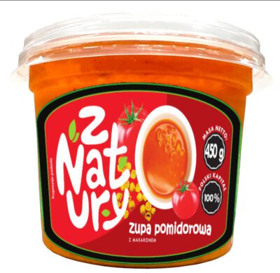 Zupa pomidorowa z makaronem muszelki