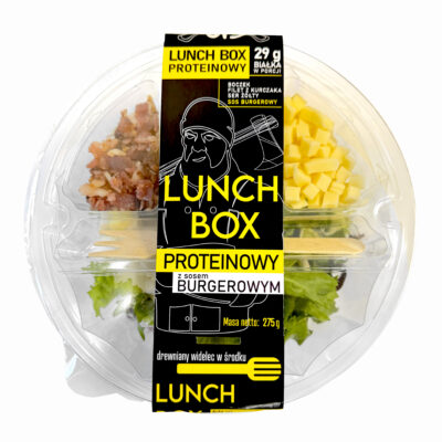 Lunchbox proteinowy z sosem burgerowym
